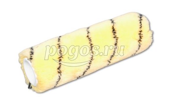 Ролик полиакрил ТИГР 180мм ворс 11мм ф6мм, желтый с черной полосой  DECOR