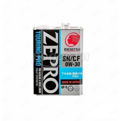 Масло моторное 0W30 F-S SN/CF Zepro Touring Pro 4л Idemitsu
