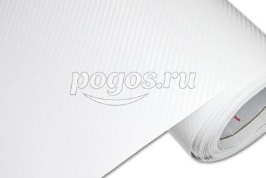 Пленка самоклеющаяся ширина 1520мм белый  КАРБОН