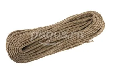 Канат джутовый ф 8мм  50 метров разрывная нагрузка 255кгс  