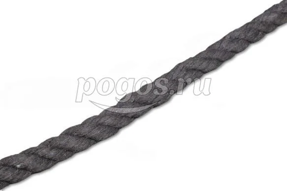 Канат хлопчатобумажный ф16мм разр.нагр.1000кгс ЧЕРНЫЙ  
