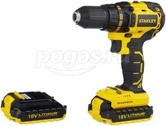 Шуруповерт акк 18В 2*2Ач Li-Ion 1700об/мин 55Нм бесщеточный ЗУ кейс STANLEY