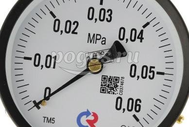 Манометр ТМ-510Р.00 (0...0,06 МРа) G1/2 кл.точн.1,5  РОСМА