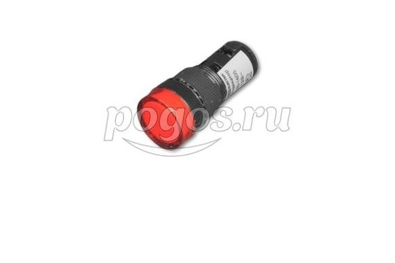 Лампа AD16DS 12В красная   TDM