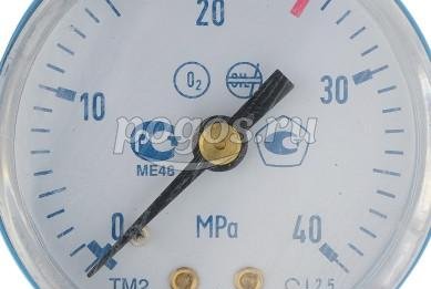 Манометр сварочный ТМ-210Р.00 (0...40МРа) М12*1,5: кл.точн. 2,5 кислород  РОСМА