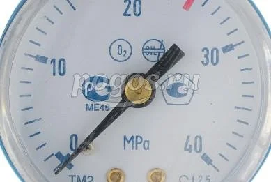 Манометр сварочный ТМ-210Р.00 (0...40МРа) М12*1,5: кл.точн. 2,5 кислород  РОСМА