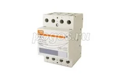 Контактор модульный с ручным управлением КМ63/4-63 4НО 230В АС  TDM
