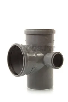 Крестовина PP d-110*110*50мм/87гр 2пл. левая для внутренней канализации серый  ДИГОР