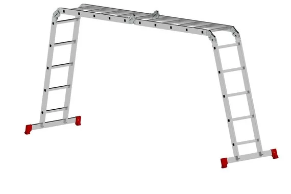 Лестница-трансформер 4-х секционная  5 ступеней (1,44/2,65/5,51м)  Новая высота