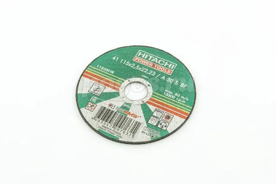 Диск отрезной HITACHI по металлу 115х2.5х22