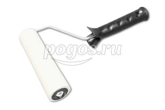 Валик резиновый для прикатки обоев 150мм Белый  DECOR