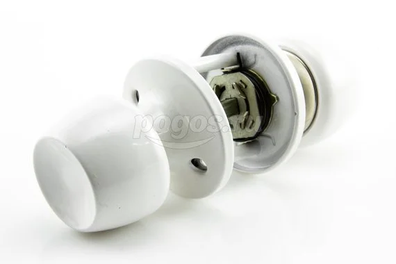 Защелка межкомнатная без ключа и фиксатора 5560 PS WW белый  АЛЛЮР 