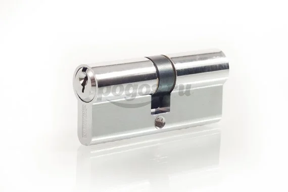 Механизм цилиндровый симметричный 35-35мм английский ключ хром 70mm-6K CP   АЛЛЮР 