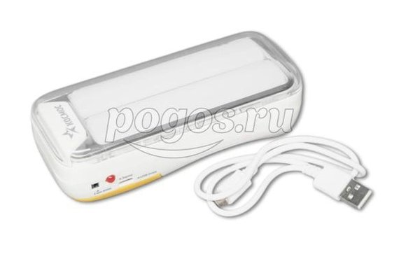 Фонарь светильник аккумуляторный 10W 118LED 4V 2Ah зарядка от USB  КОСМОС