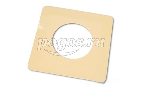 Одноместная защитная рамка для выключателей или розеток для защиты обоев 130х130 мм, сл. кость TDM