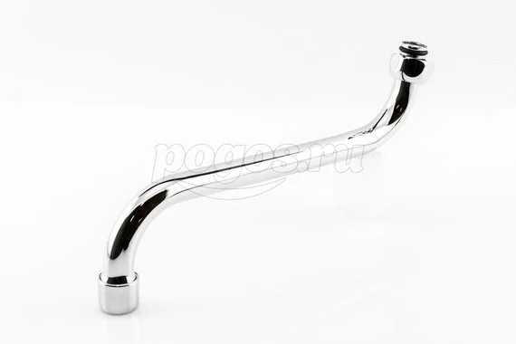 Излив (гусак) смесит. для ванной S-обр круглый 220мм 3/4 ST