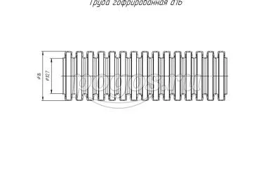 Гофра ПНД d16мм с зондом (100 м) легкая, оранжевая, Промрукав