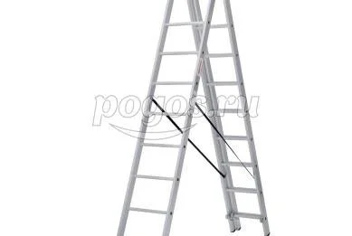 Лестница 3-секц 10 ступеней 2,67м/2,52м/6,31м. алюминий, NV100 Новая высота