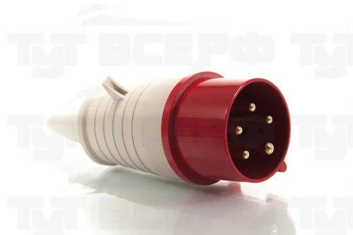 Вилка силовая 380В 3P+PE+N 16А DM