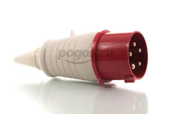 Вилка силовая 380В 3P+PE+N 32А TDM
