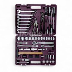 Набор инструмента универсальный 1/4", 1/2" DR, 77 предметов Thorvik