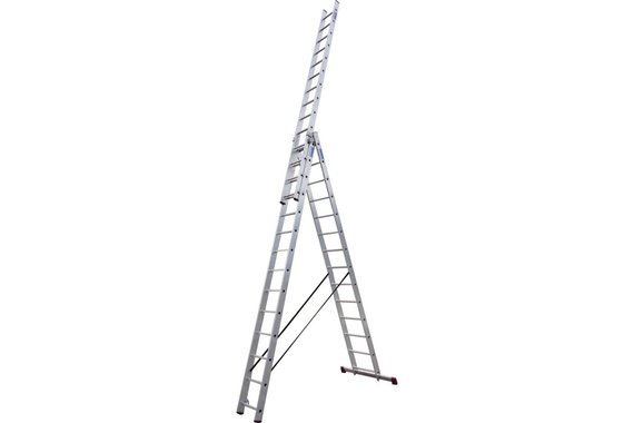 Лестница алюминиевая 3-х секционная 14 ступеней (3/14м)  CORDA KRAUSE