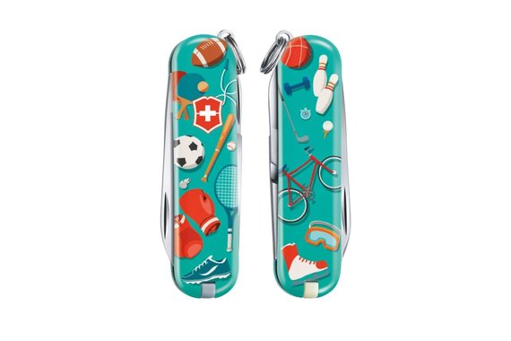 Нож-брелок Victorinox Classic LE 2020 Sports World, 58 мм, 7 функций 0.6223.L2010