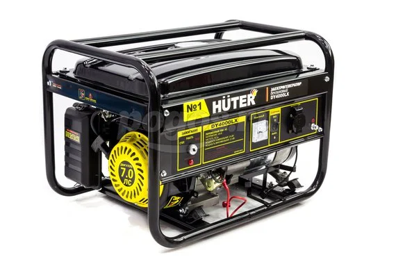 Бензиновый электрогенератор 3кВт(3,3кВт) HUTER DY4000LX