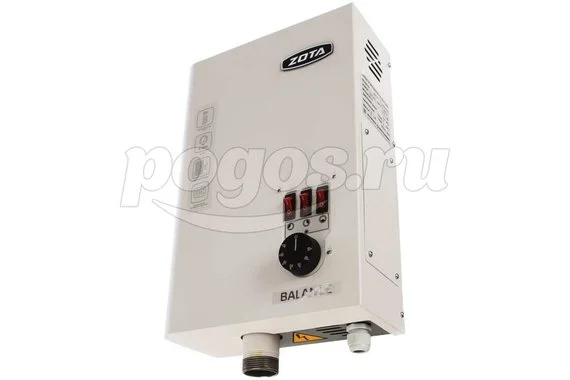 Электрокотёл ZOTA-4,5 Balance 45 кв.м 220/380В 11/4" ступени мощности 1,5-3-4,5   ZOTA