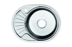 Мойка, нержавеющая сталь, шелк, чаша справа, 600*470, Suno S  IDDIS