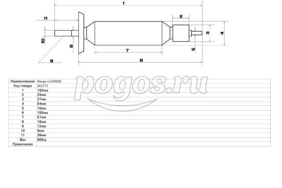 Якорь GA9069S  MAKITA