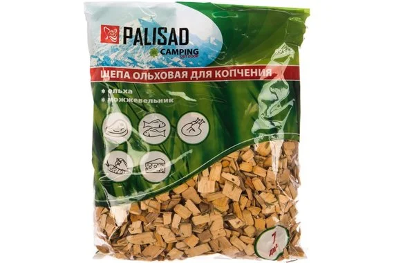 Щепа для копчения ольховая с можжевельником  PALISAD Camping Россия 69512