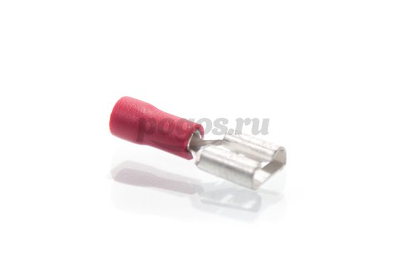 Разъем плоский мама 1,5мм2 изолированный красный РПИ-М 1,5-(6,3) Профи  КВТ
