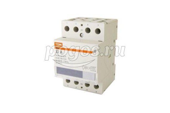 Контактор модульный 32А 230В КМ63/4-25 4НО  TDM /6/