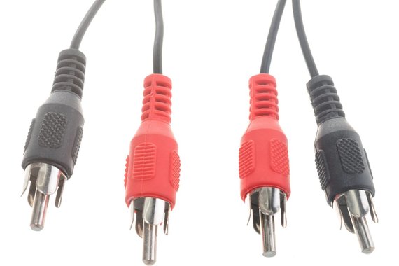 Шнур REXANT 2 RCA - 2 RCA, длина 3 метра, черный 17-0105