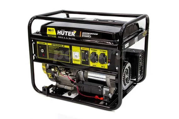 Бензиновый электрогенератор 5кВт(5,5кВт) HUTER DY6500L