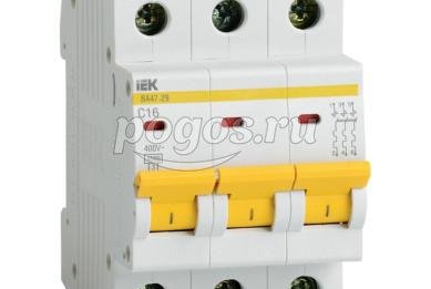 Выключатель автоматический ВА47-29 3п C 50А 4,5кА, IEK