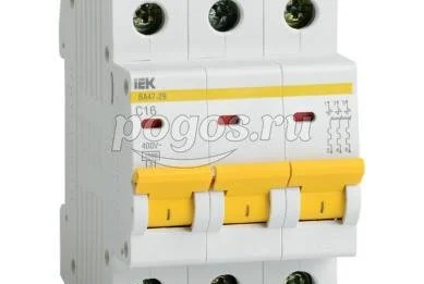 Выключатель автоматический ВА47-29 3п C 50А 4,5кА, IEK