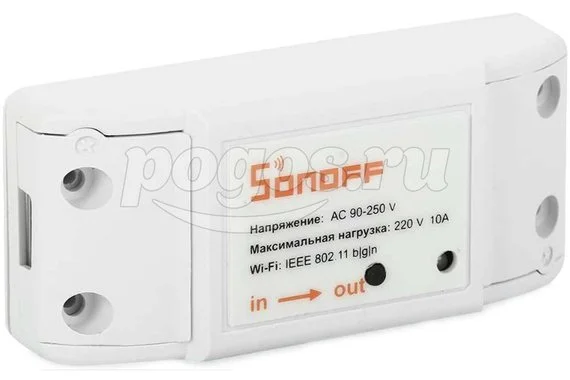 Wi-fi реле 10А 220В  SONOFF