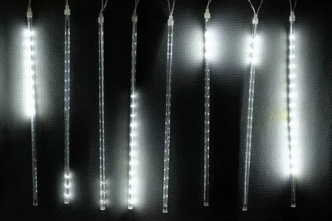 Гирлянда "Фигурный светодиодный занавес" 2,0*0,5м 8 подвесов 240LED IP44, разноцветная  Uniel