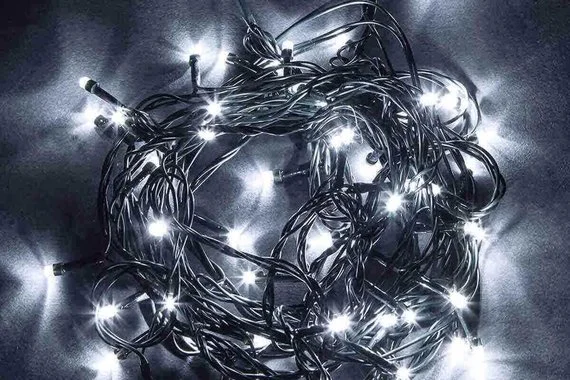 Гирлянда светодиодная "Метраж" 60м 600LED IP44 холодный белый  Feron 32321