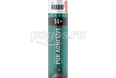 Клей-пена полиуретановый монтажный профессиональный всесезонный Proff 14+ APS 1000 мл/900 гр.  KUDO