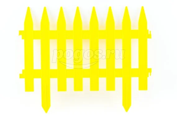 Забор декоративный 450х3000мм Классический желтый  Россия