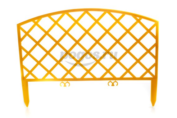 Забор декоративный 240х3200мм Плетенка желтый  Россия