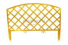 Забор декоративный 240х3200мм Плетенка желтый  Россия