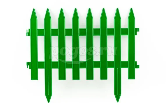 Забор декоративный 450х3000мм Классический зеленый  Россия