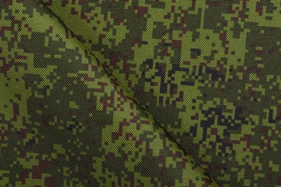 Ткань Оксфорд ширина 150см 600 PU пиксель зеленый