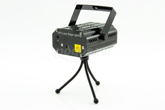Проектор лазерный 220В MP-3 двухцветный (пульт, USB накопитель)