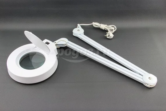 Лупа MATRIX 3-кратная 187.5х155мм с подсветкой струбцинное крепление