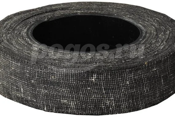 Изолента армированная х/б тканью, 15м, черная,  90г  ЗУБР 